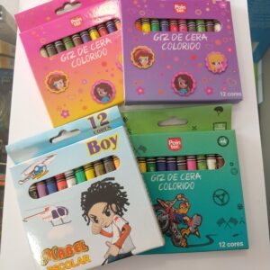 Giz de Cera 12 cores