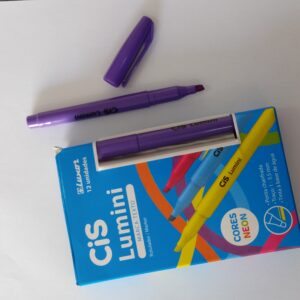 Caneta Marca texto Roxa