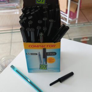 Caneta esferográfica 07 fina PRETA