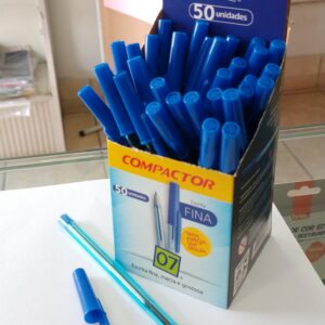 Caneta esferográfica 07 fina AZUL