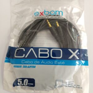 Cabo de áudio p2 x p2 5m