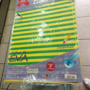 Placa de E.V.A Brasil verde e amarelo