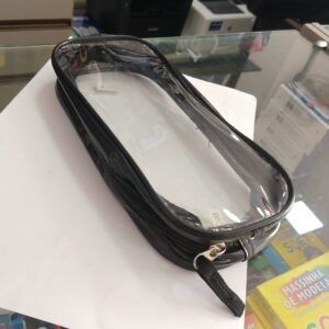 Bolsinha estojo transparente